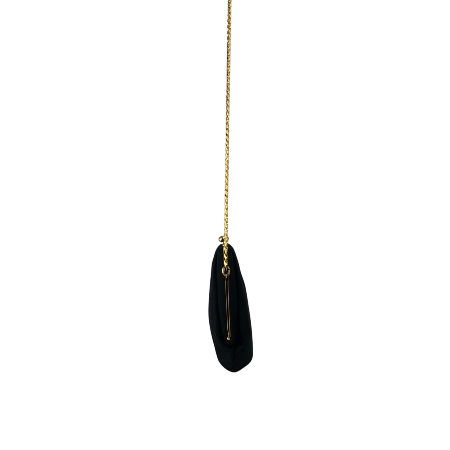 CELINE Blason Chain Shoulder bag Black Vintage yx4igc