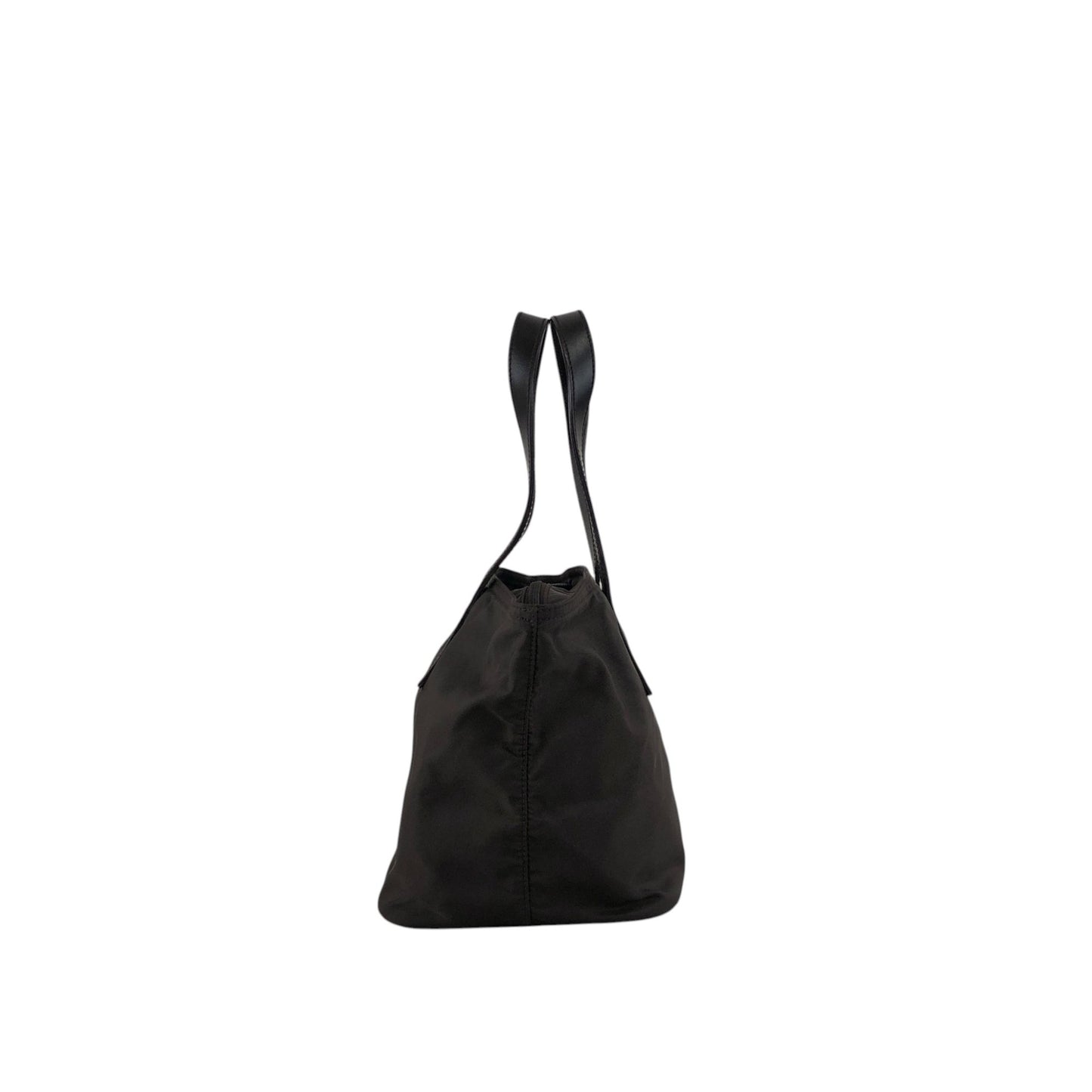 PRADA Tessuto Triangle Logo Handbag Brown Vintage 8wyzby