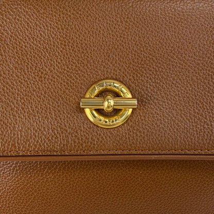 CELINE Toggle Clasp Two-way Handbag Shoulder bag Brown Vintage p67n53