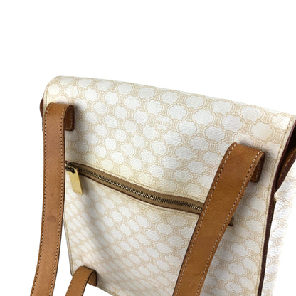 CELINE Macadam Backpack White Vintage w8wdat