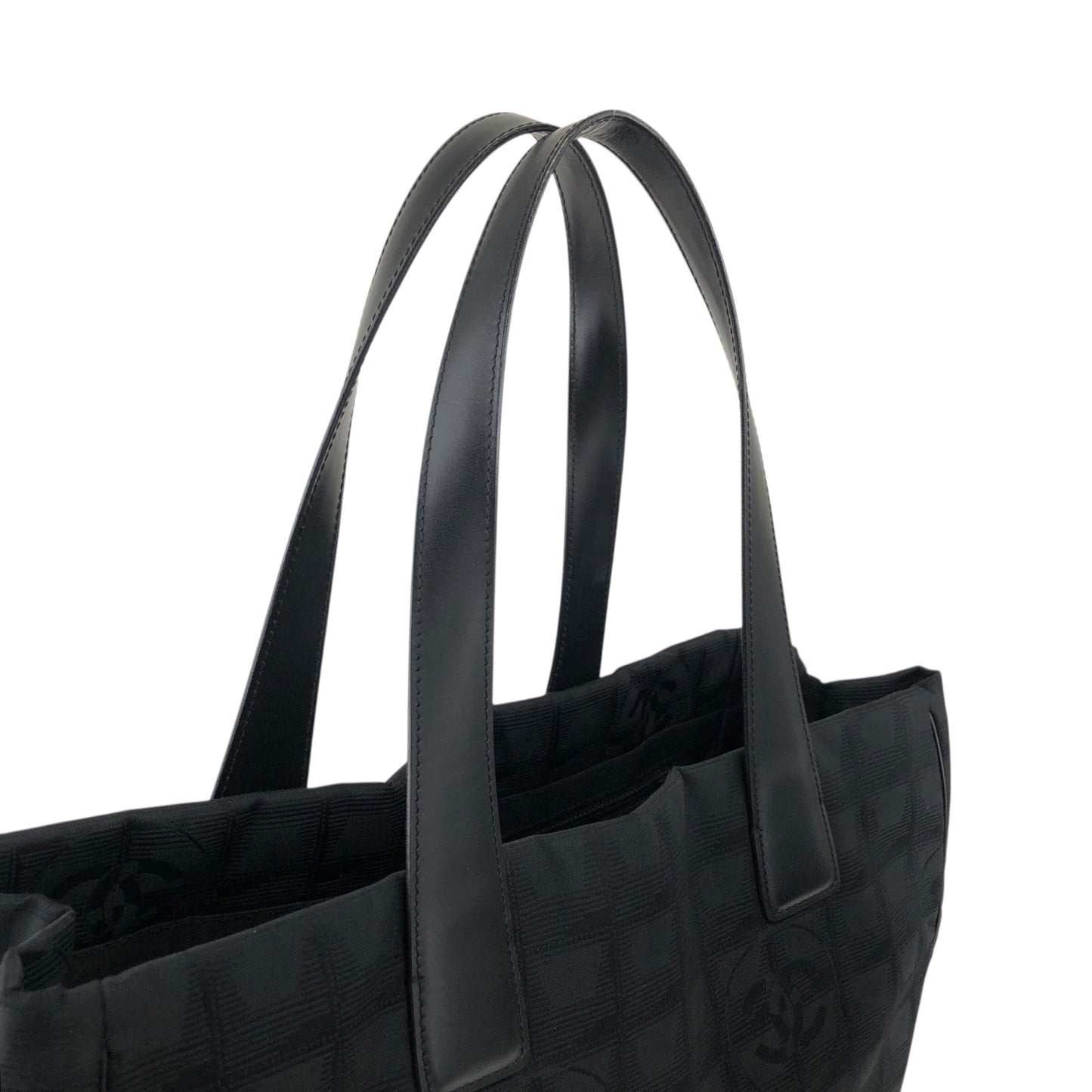CHANEL New Travel Line Totebag Black Vintage deknxn