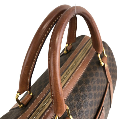 CELINE Macadam Blason Handbag Boston bag Brown Vintage w8k28k