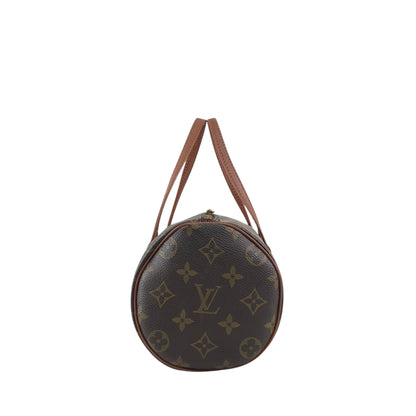 LOUIS VUITTON Monogram Handbag Brown Vintage b2yv5t