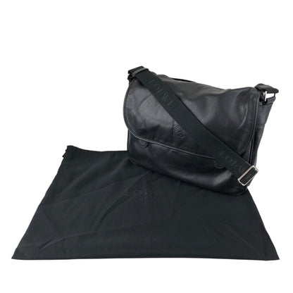 LOEWE Anagram Shoulder bag Black Vintage stpht7