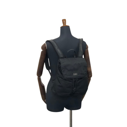 GUCCI Logo Backpack Black Vintage t2zdxz