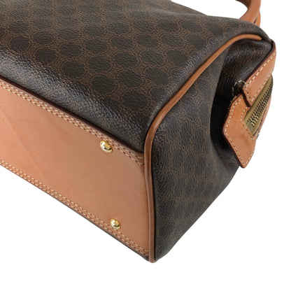CELINE Macadam Two-way Small Boston bag Shoulder bag Brown Vintage aacnr6