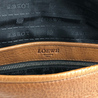 LOEWE Logo Embossed Crossbody Shoulder bag Brown Vintage w2swk6