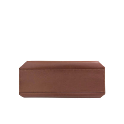 BURBERRY Flap Handbag Brown Vintage 3ex85e