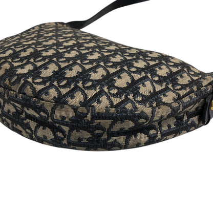 Christian Dior Trotter Shoulder bag Navy Vintage csrvwp