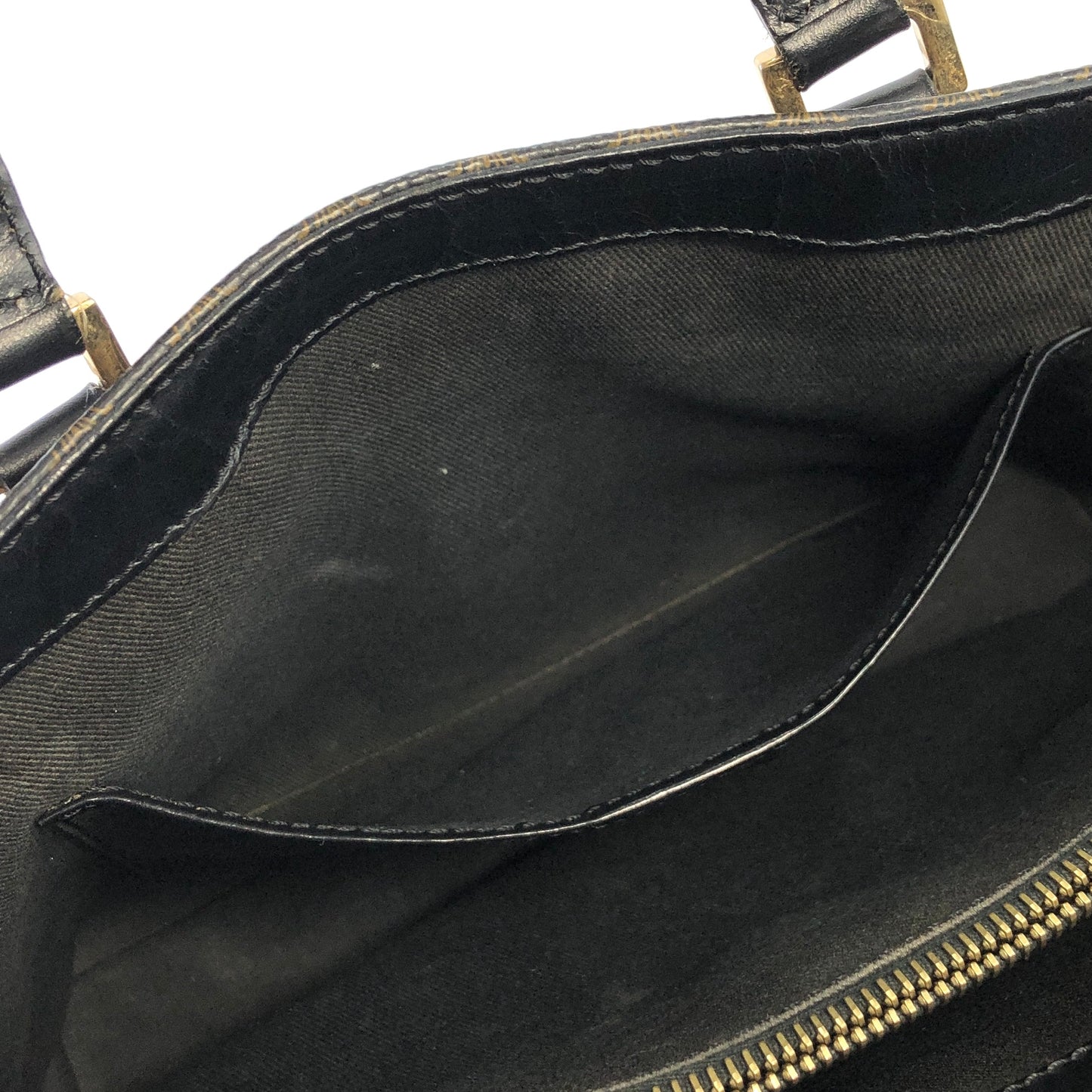 CELINE Macadam Blason Handbag Black Vintage a3u6bh