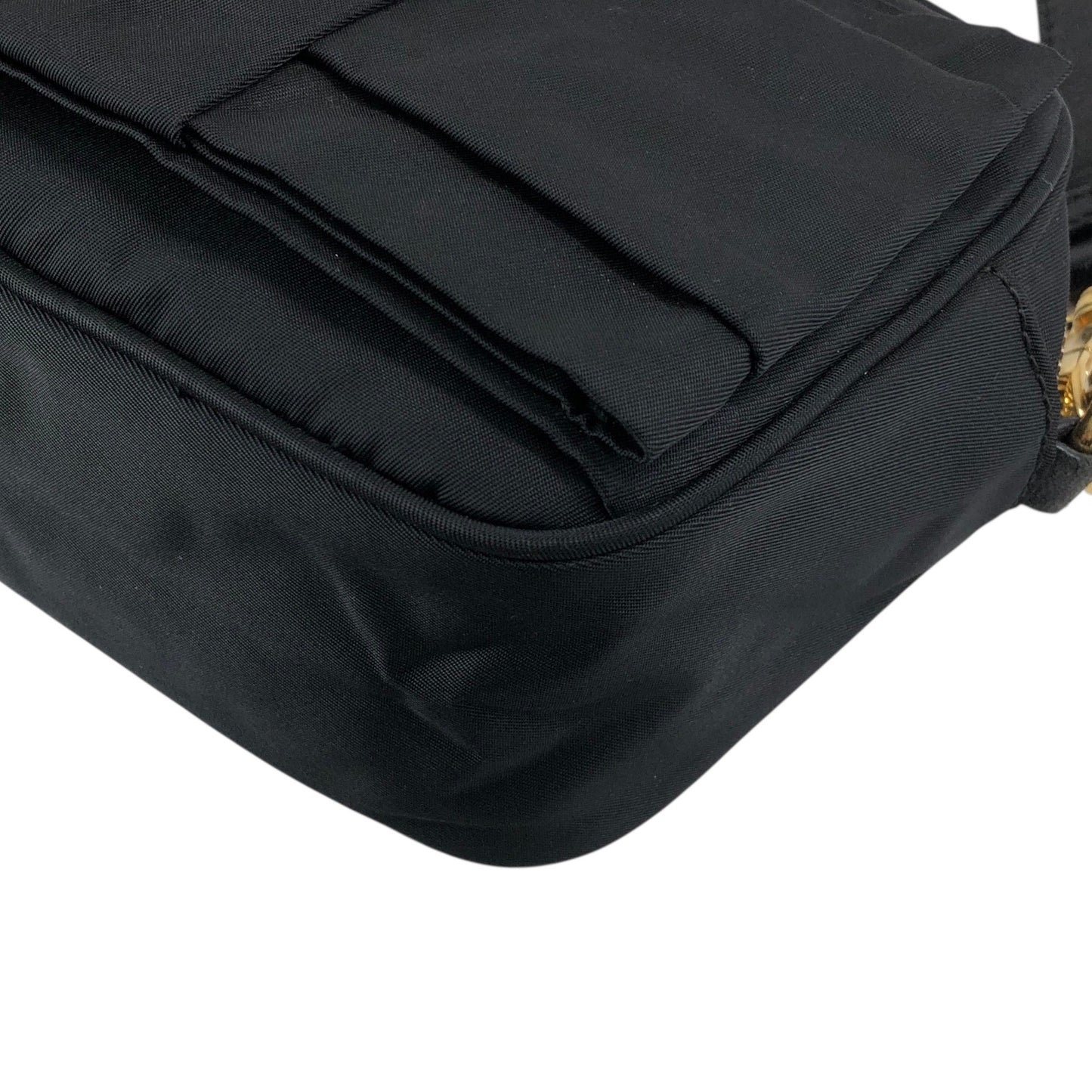 PRADA Logo Small Shoulder bag Black Vintage xg8z8w