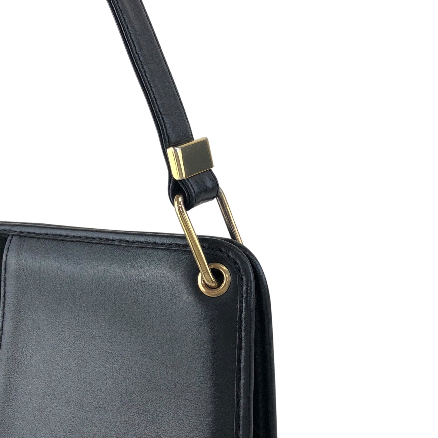 Christian Dior Logo Shoulder bag Black Vintage axpddi