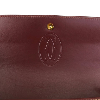 Cartier Horse Bit Shoulder bag Bordeaux Vintage ff8ayd