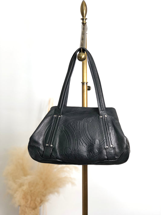CELINE Blason Totebag Black Vintage si5ave