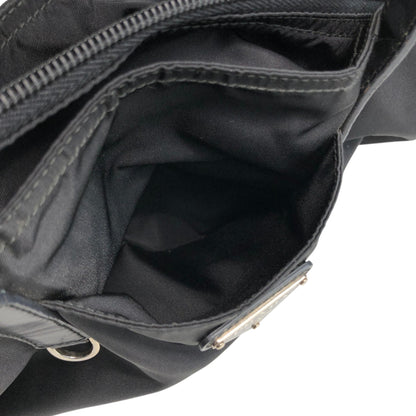 PRADA Tessuto Triangle Logo Totebag Black Vintage naaxd3