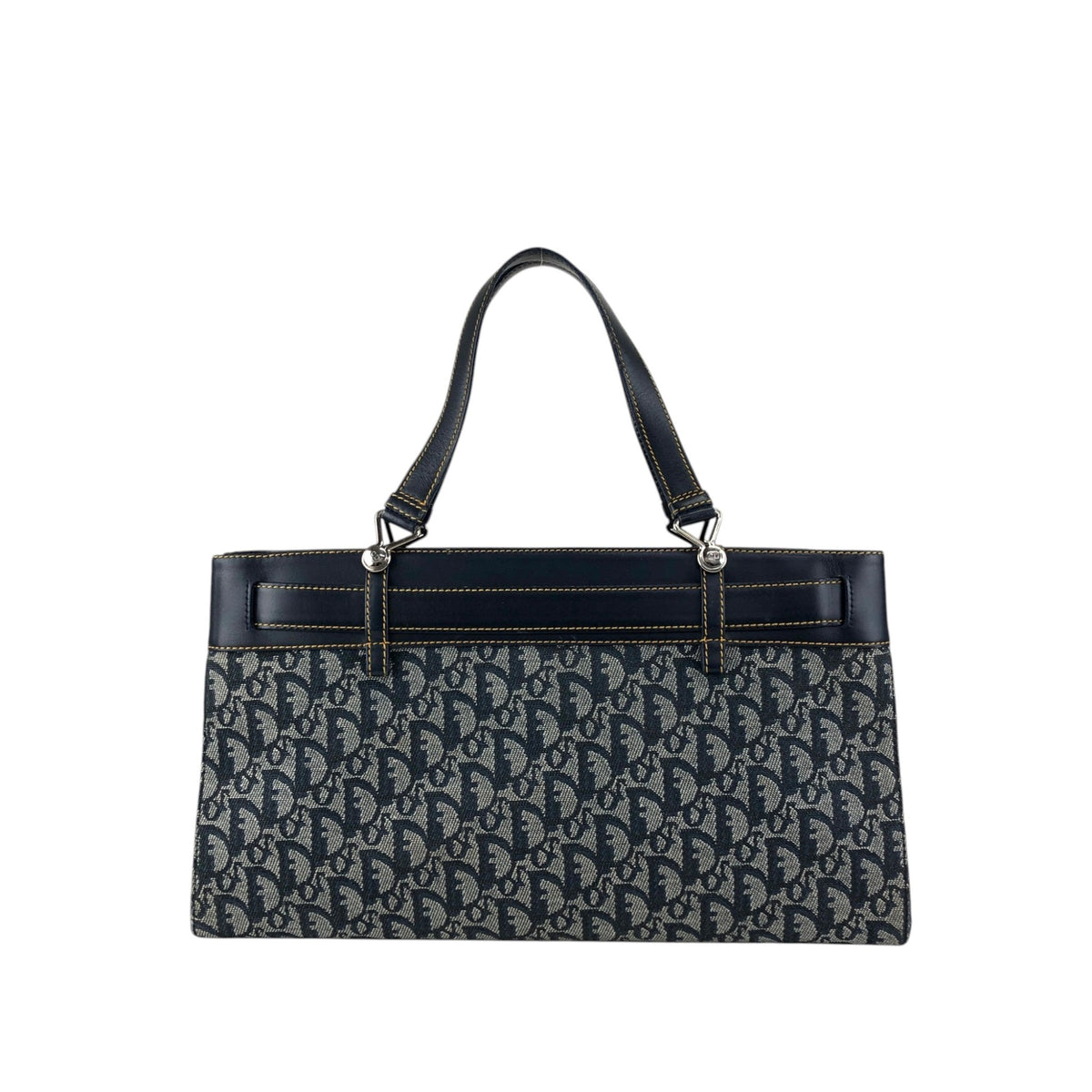 Christian Dior Trotter Handbag Navy Vintage twjy5h