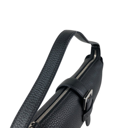 LOEWE Logo Embossed Handbag Black Vintage nk5fxc