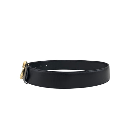 CELINE Triomphe Belt Black Vintage azg2px