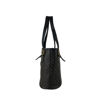 CELINE Macadam Blason Handbag Totebag Black Vintage yfc8n7