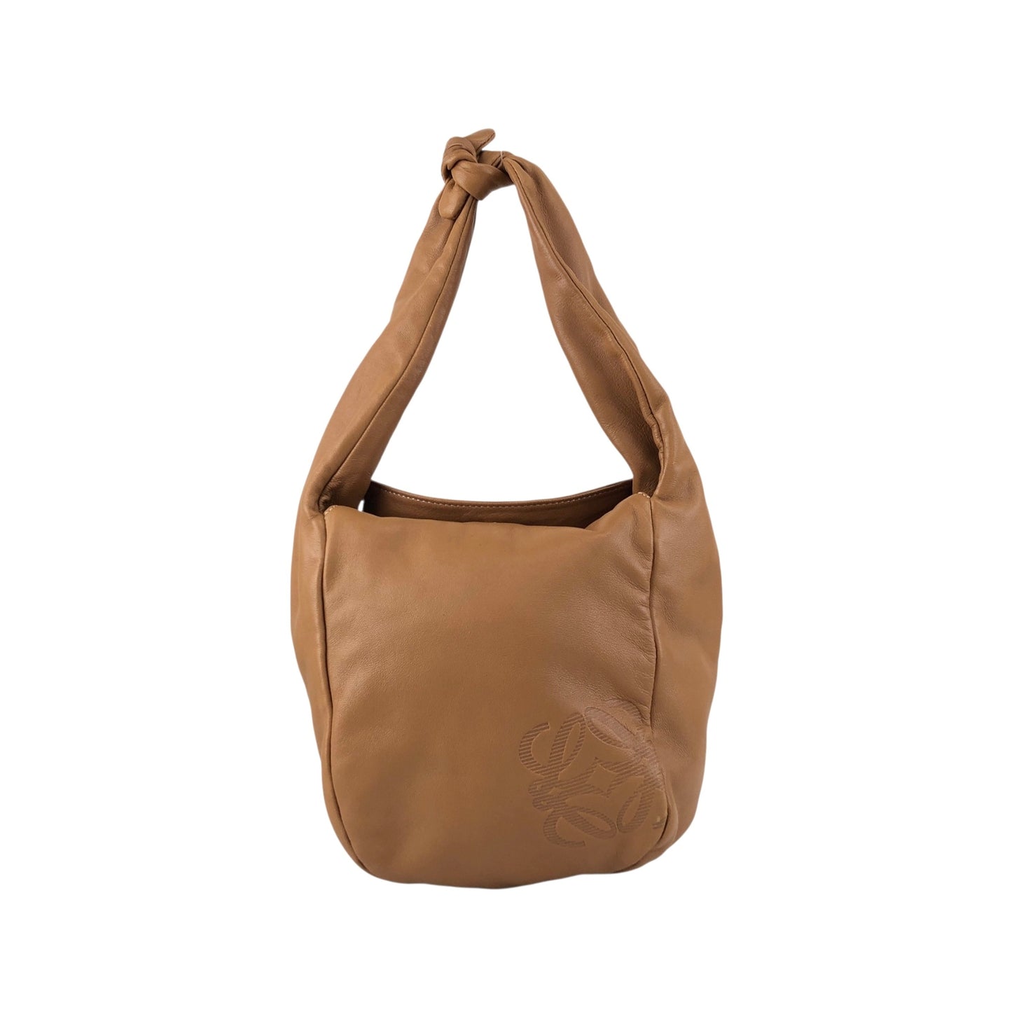 LOEWE Anagram Shoulder bag Hobobag Camel Vintage 6sxnri