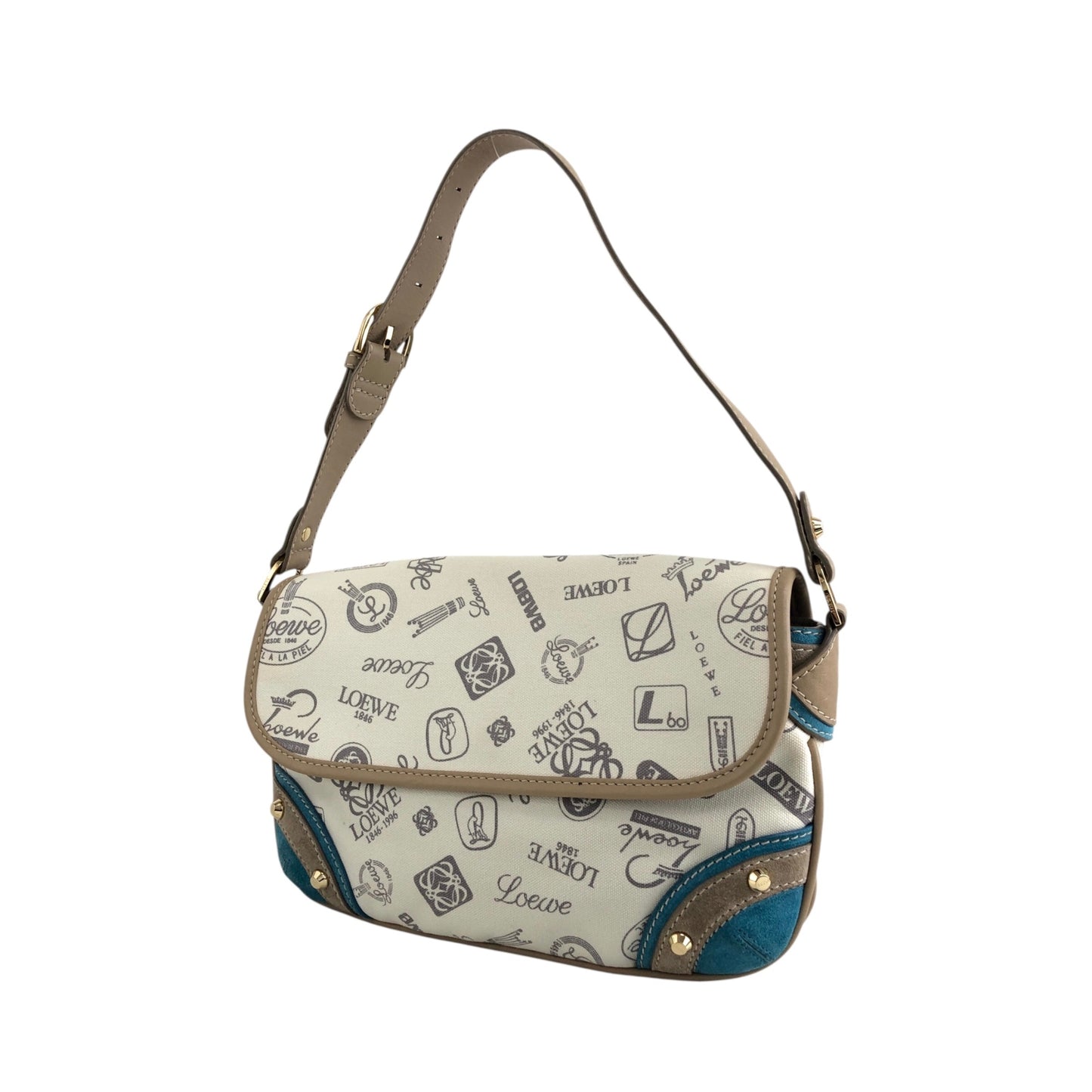 LOEWE Shoulder bag Beige Vintage k67gra