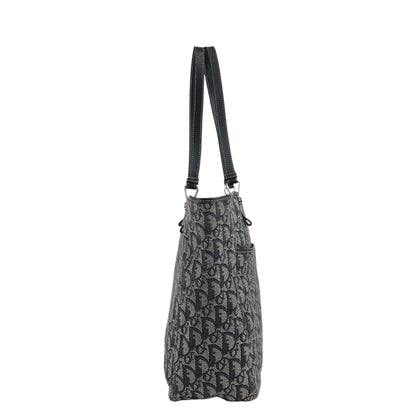 Christian Dior Trotter Totebag Navy Vintage mf286d