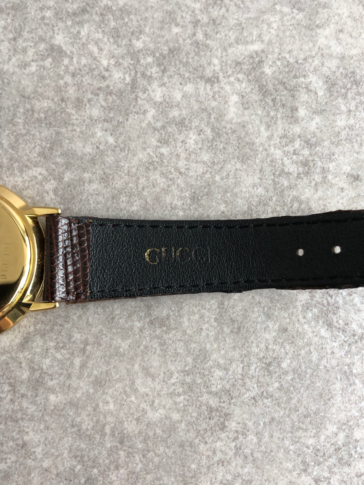 GUCCI Logo  Watch Brown 3300M Vintage 2pcrj6