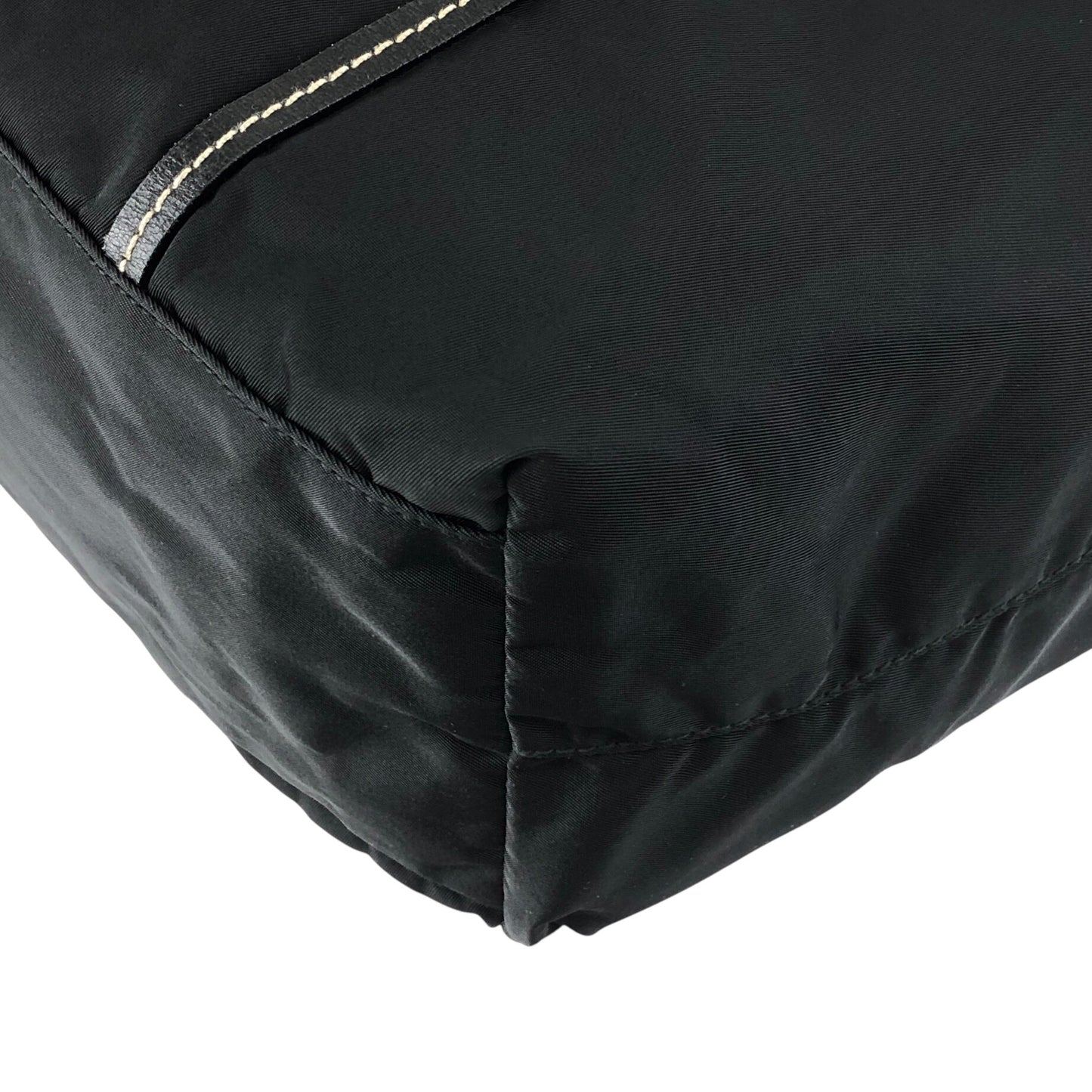 PRADA Tessuto Triangle Logo Totebag Black Vintage z2xxbv