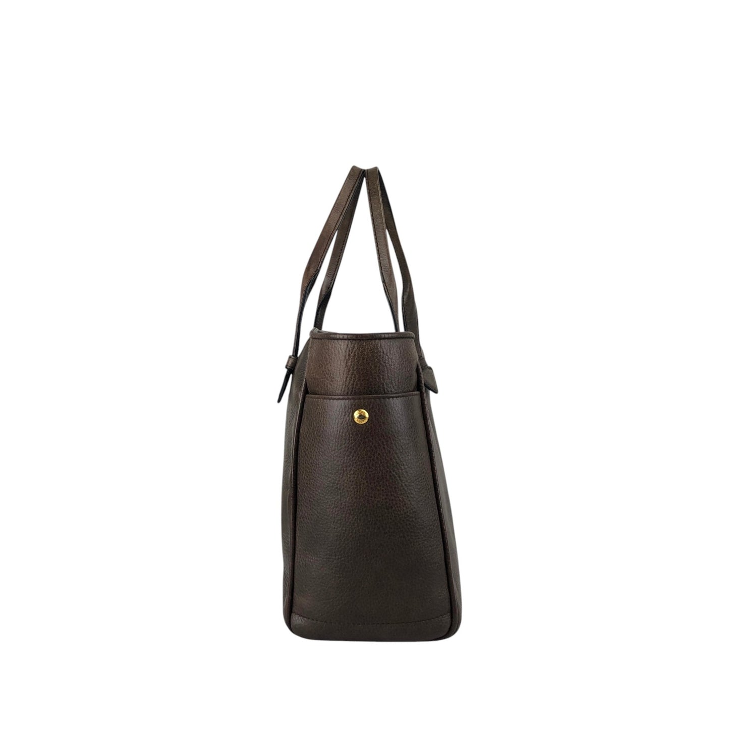 LOEWE Logo Embossed Handbag Totebag Brown Vintage faniey