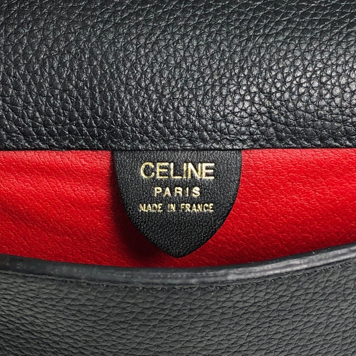 CELINE Toggle Clasp Shoulder bag Black Vintage 6i3ni8