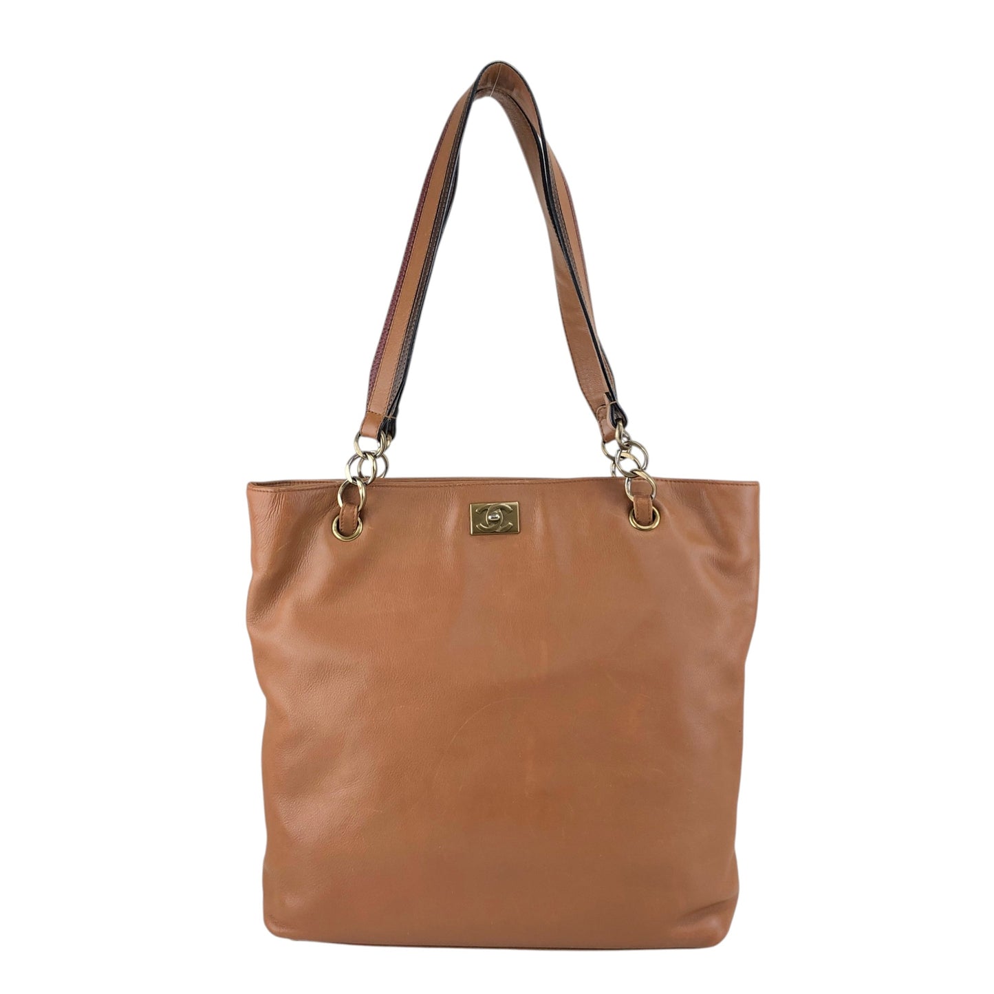 CHANEL Coco Mark Totebag Brown Vintage xu5xvk