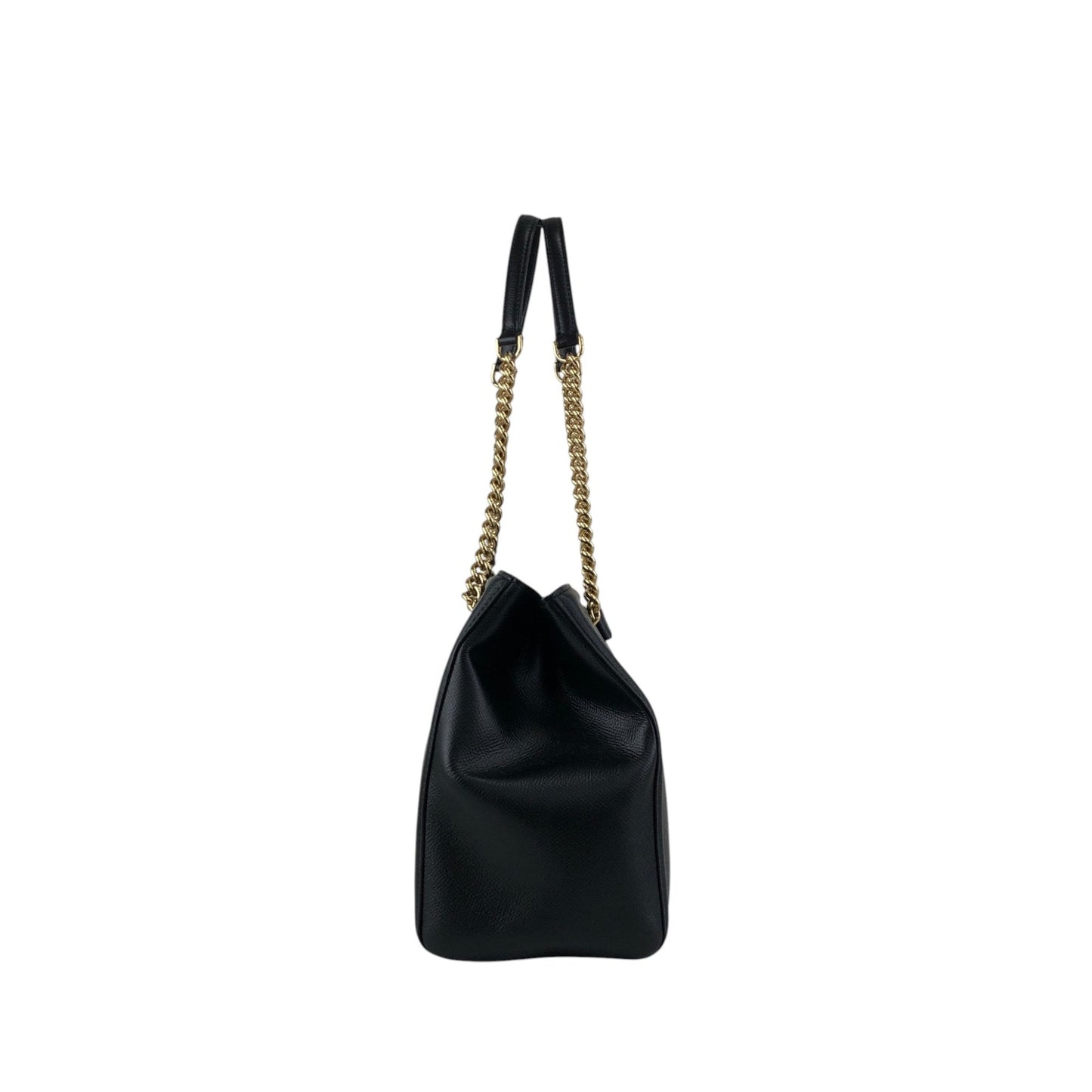 Salvatore Ferragamo Vala Chain Shoulder bag Handbag Black Vintage 3bmif6