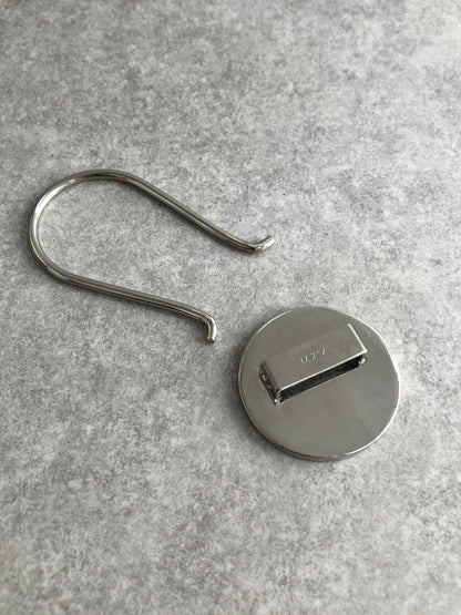 PRADA Logo Key holder Black Vintage 427pmu