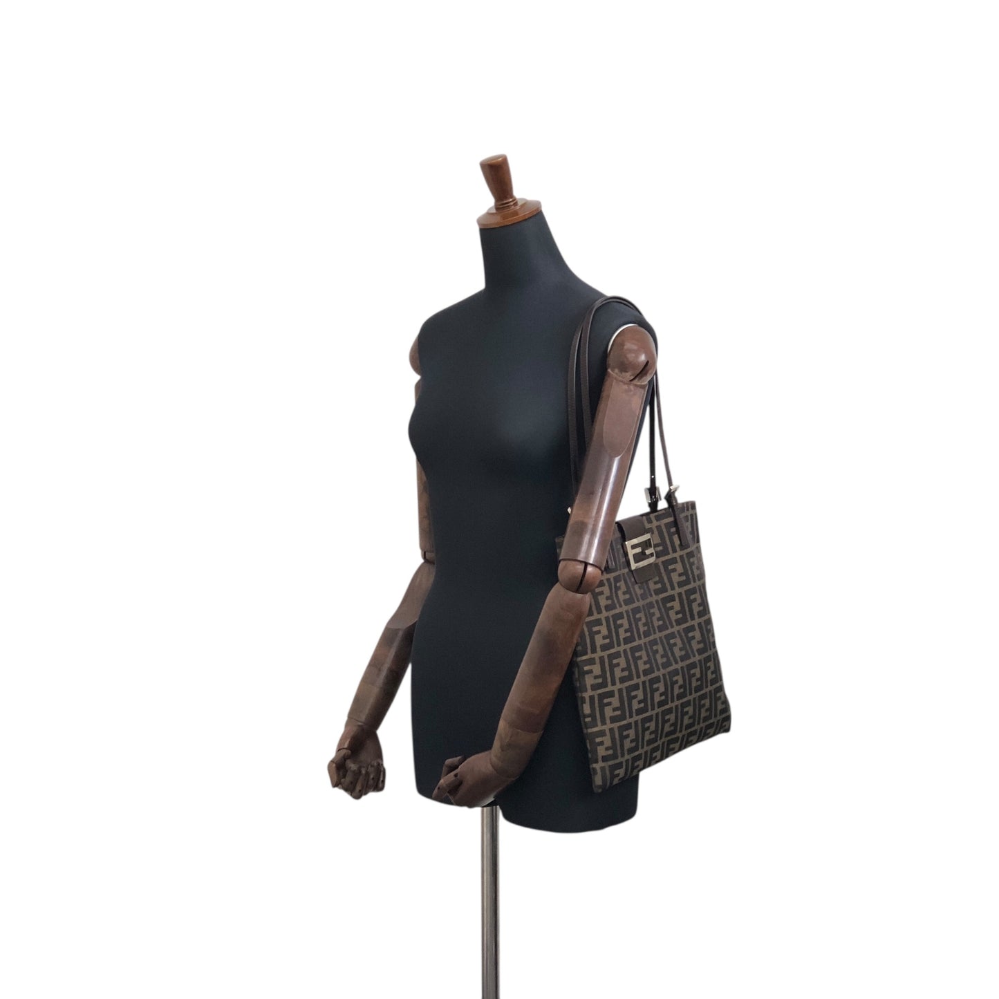 FENDI Zucca Logo Tote bags Brown Vintage 7gujke