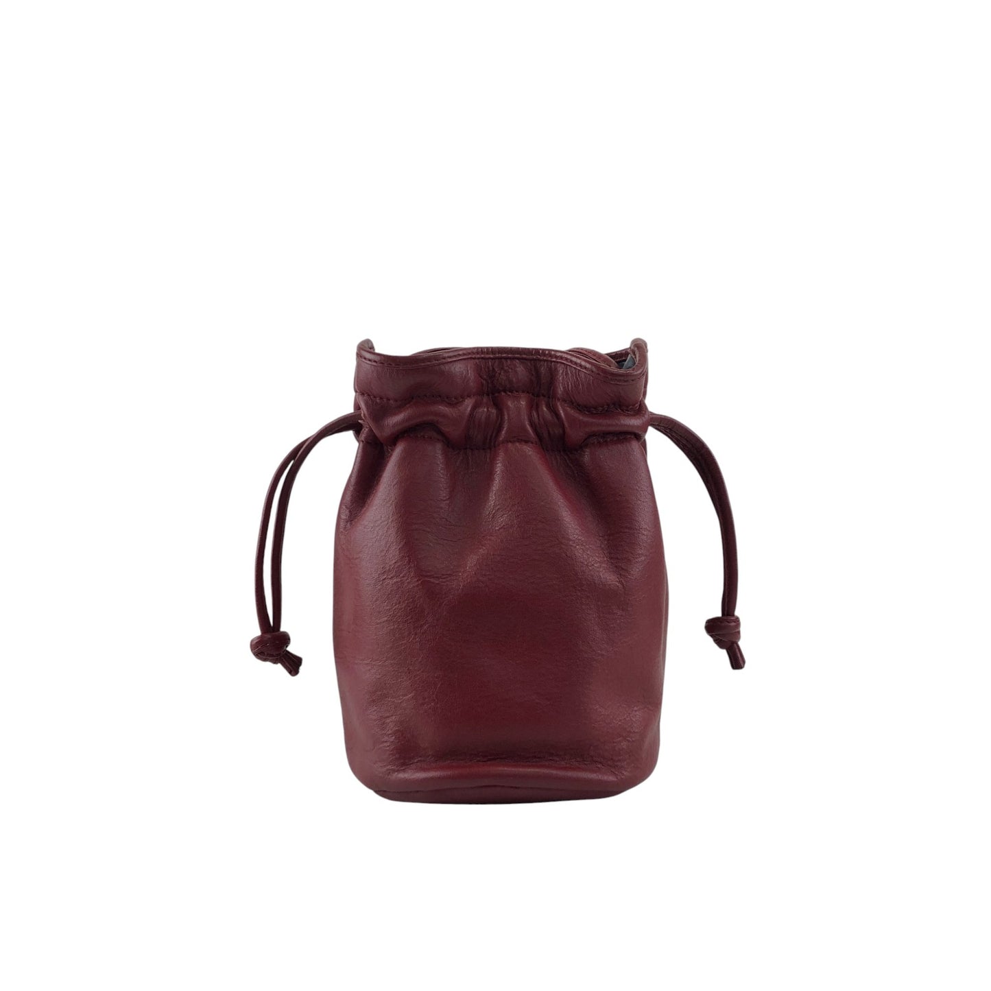 Christian Dior CD Logo Drawstring Shoulder bag Red Vintage smgt7i