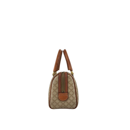 CELINE Macadam Two-way Handbag Shoulder bag Beige Vintage vwi2wp