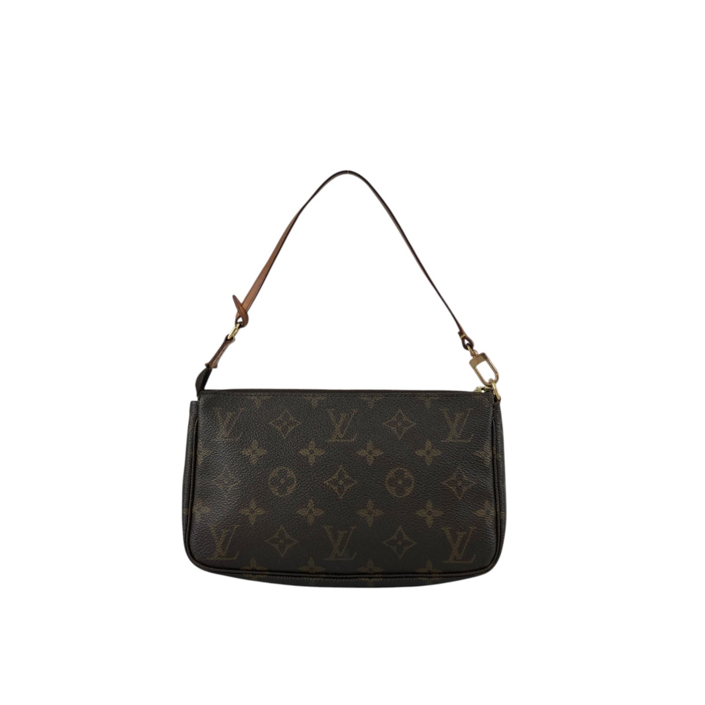 LOUIS VUITTON Monogram Small Handbag Brown Vintage kuv8xs