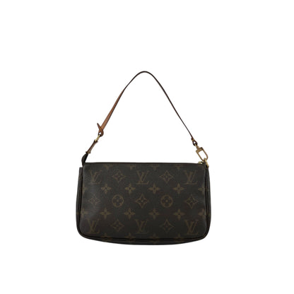LOUIS VUITTON Monogram Small Handbag Brown Vintage kuv8xs