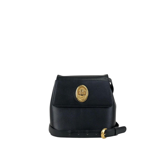 Christian Dior Turn Lock Shoulder bag Black Vintage rz2umb