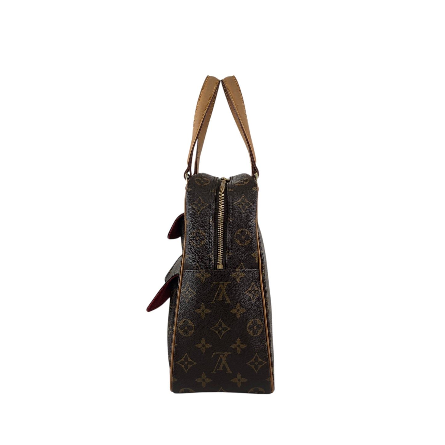 LOUIS VUITTON Monogram Handbag Brown M51161 Vintage vzg5g4