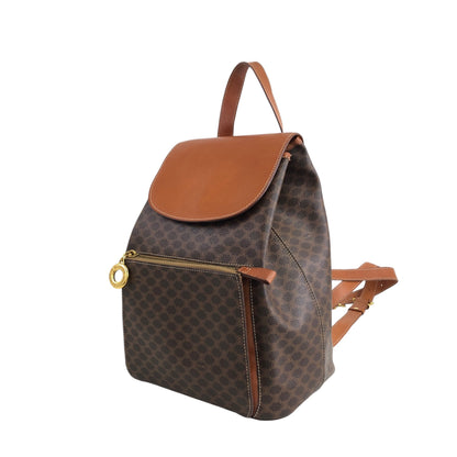 CELINE Macadam Backpack Brown Vintage pf7fri