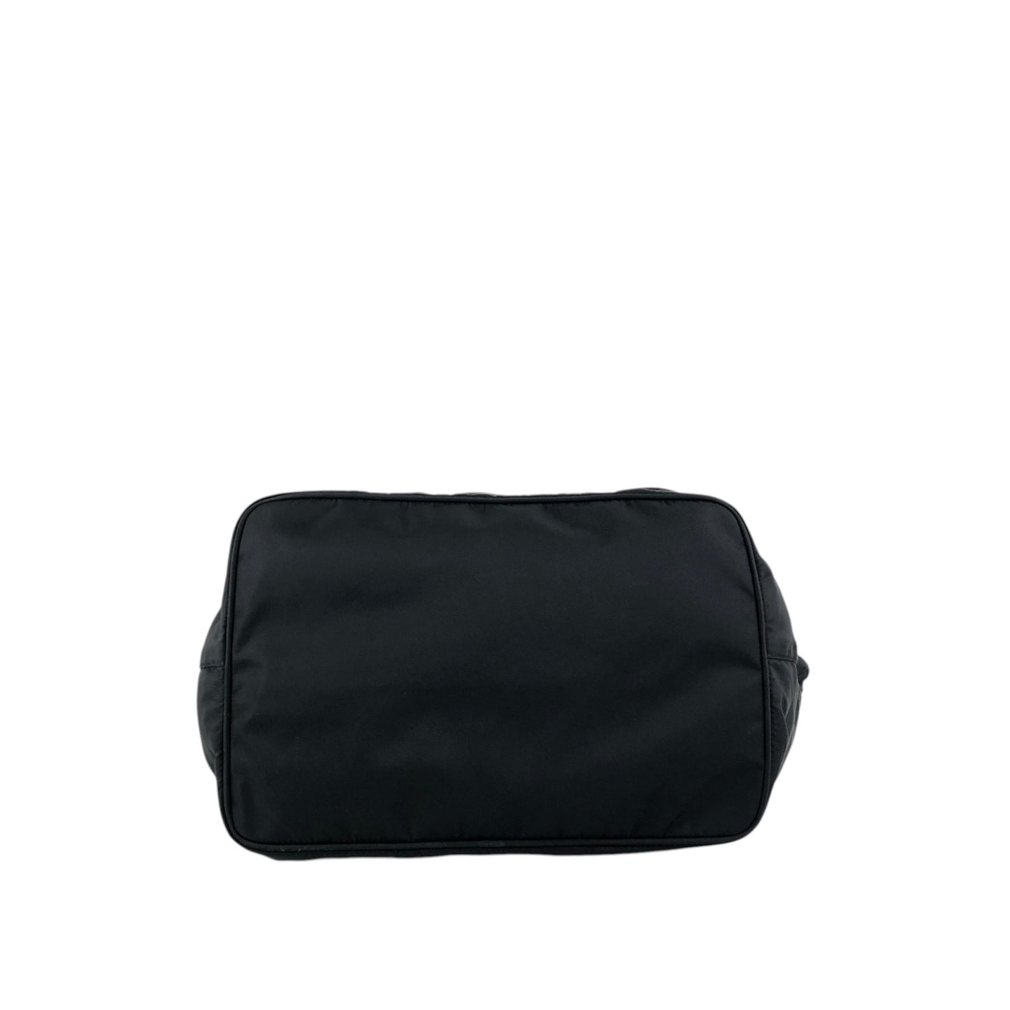 PRADA Tessuto Triangle Logo Totebag Black Vintage 28m35x