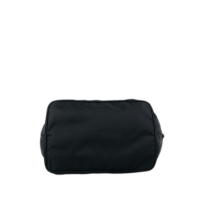 PRADA Tessuto Triangle Logo Totebag Black Vintage 28m35x