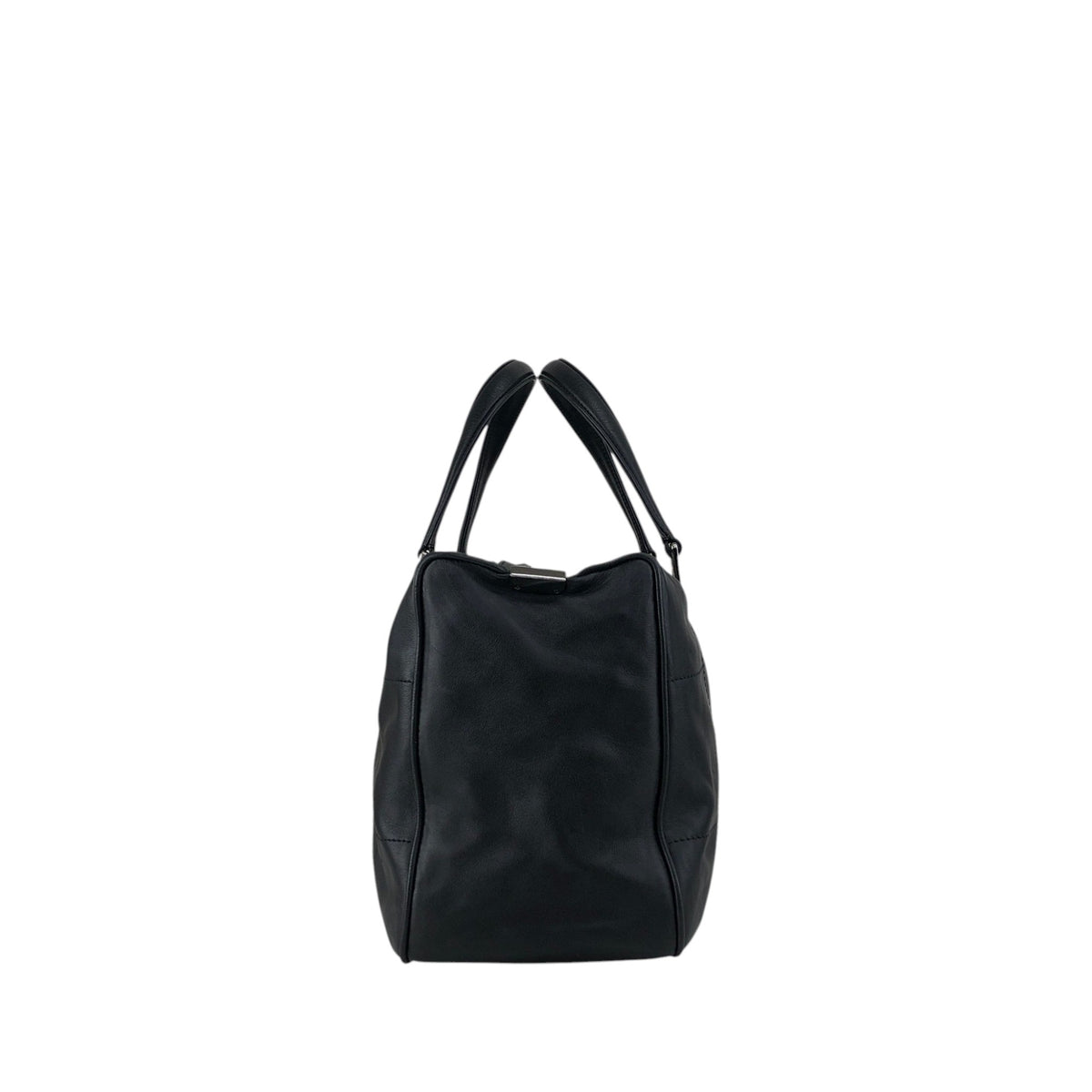CHANEL Chocolate Bar Handbag Boston bag Black Vintage 6gabx8