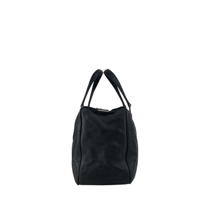 CHANEL Chocolate Bar Handbag Boston bag Black Vintage 6gabx8
