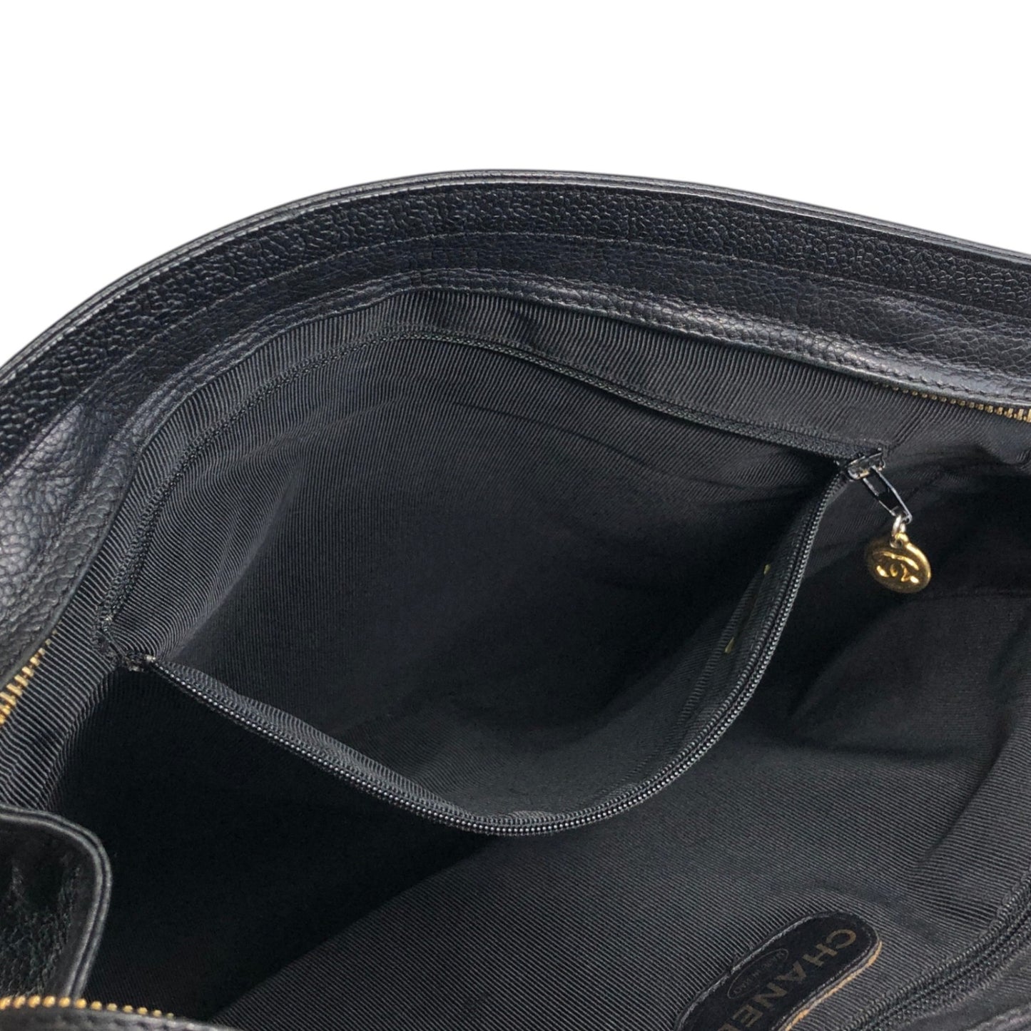 CHANEL Coco Mark Chain Shoulder bag Black Vintage gph8sd
