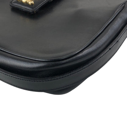 CELINE Triomphe Shoulder bag Black Vintage 5bs5ri