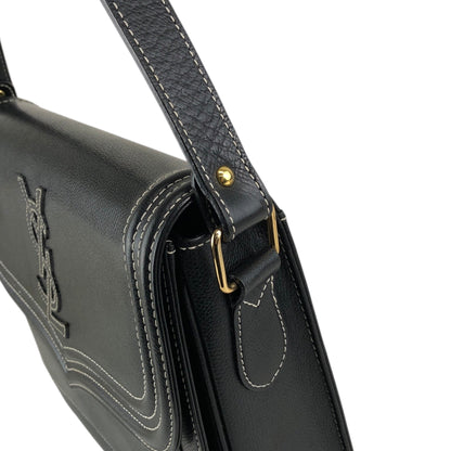 Yves Saint Laurent YSL Logo Shoulder bag Black Vintage wvtdki