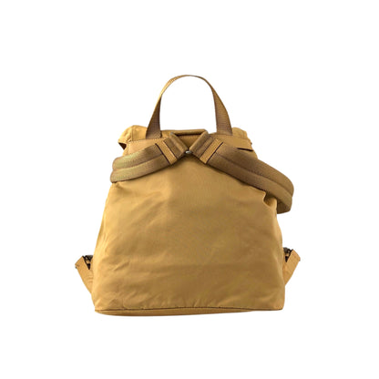 PRADA Tessuto Triangle Logo Backpack Yellow Vintage zmixxc