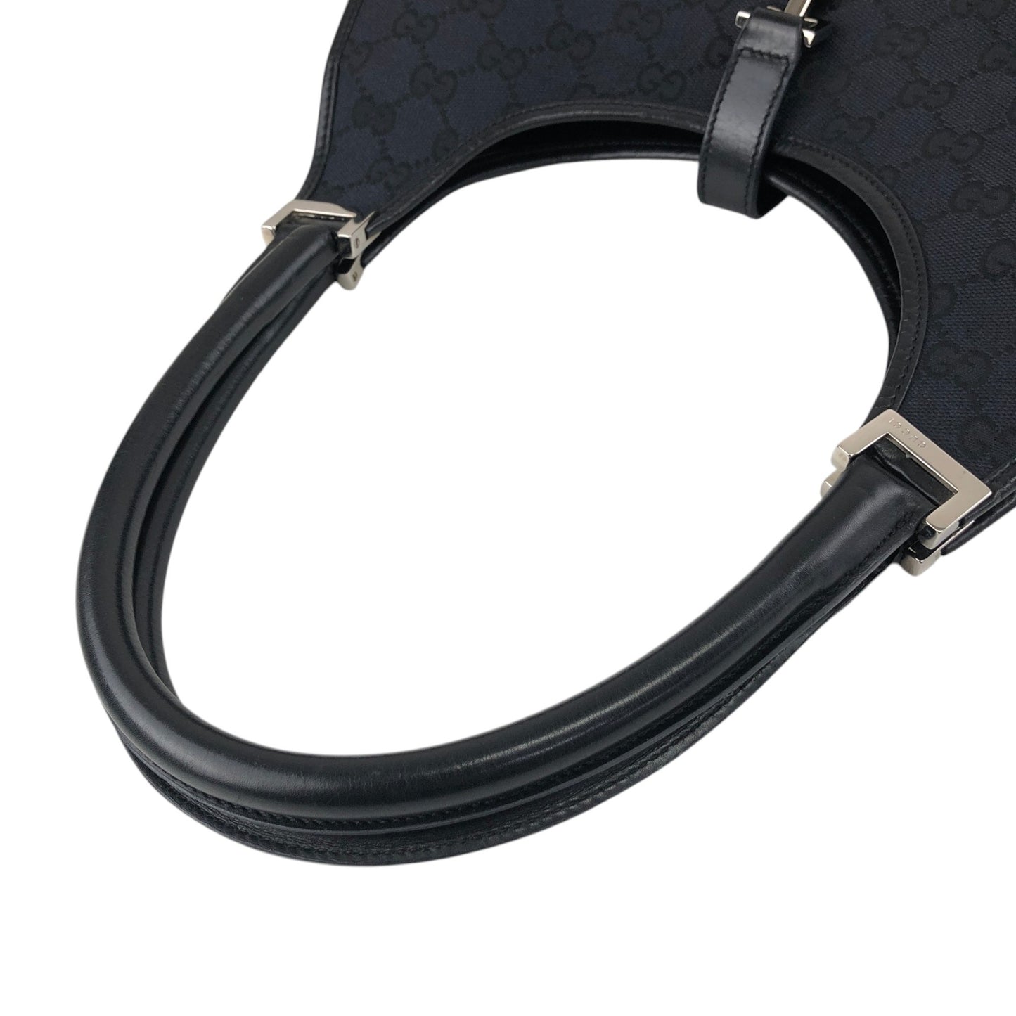 GUCCI Jackie Handbag Totebag Black Vintage xn56ma